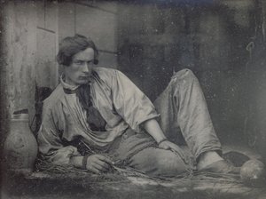 Louis Dodier als gevangene, 1847 door Louis Adolphe Humbert de Molard